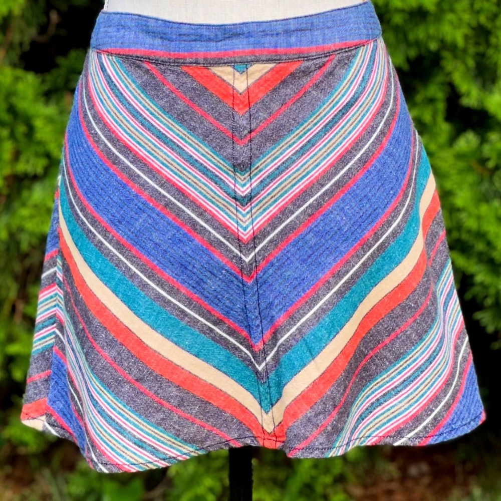 Free People mini linen skirt S